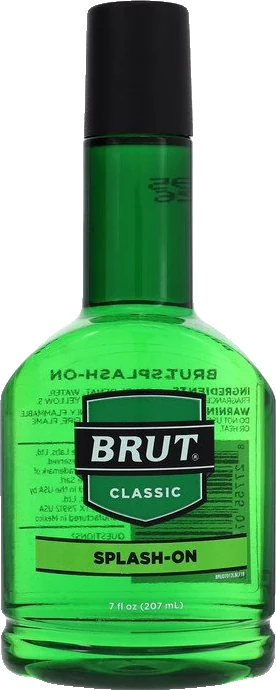 Faberge Brut After Shave Splash Plastic Bottle