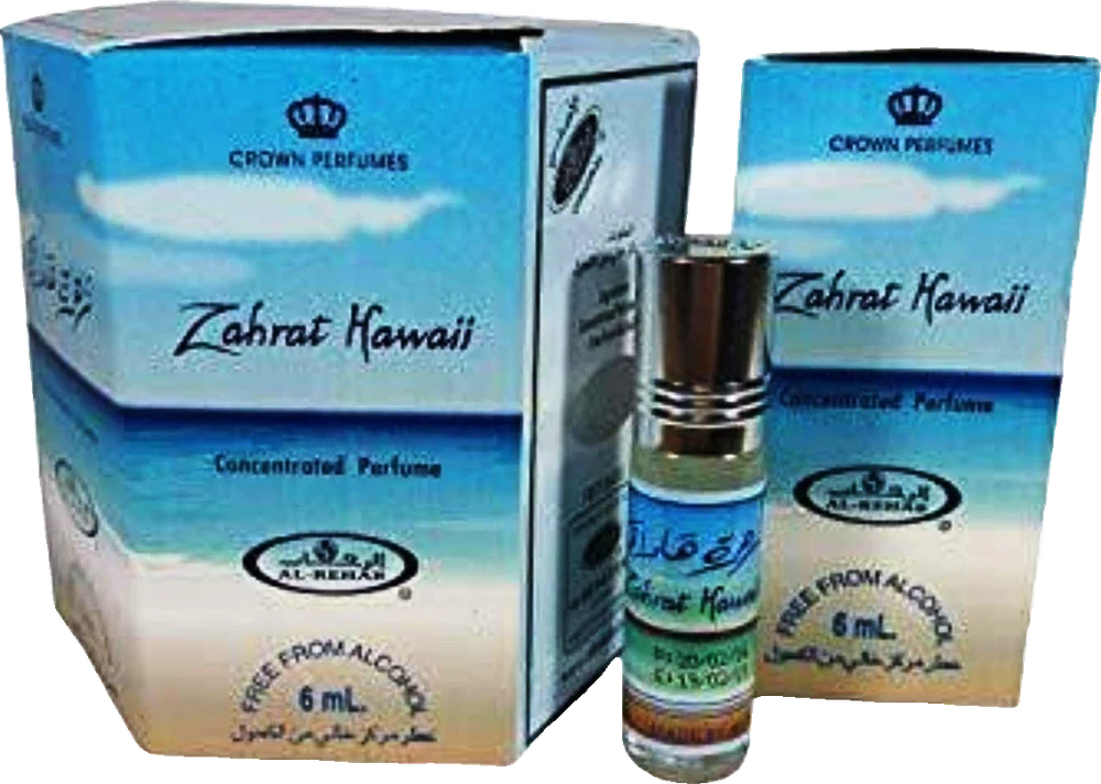 Al Rehab Zahrat Hawaii Concentrated Perfumes Al Rehab Crown Perfumes x 6