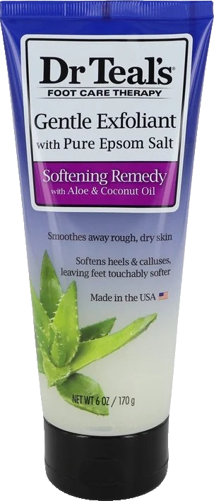 Dr Teal's Gentle Exfoliant With Pure Epson Salt Gentle Exfoliant with Pure Epsom Salt Softening Remedy with Aloe & Coconut Oil